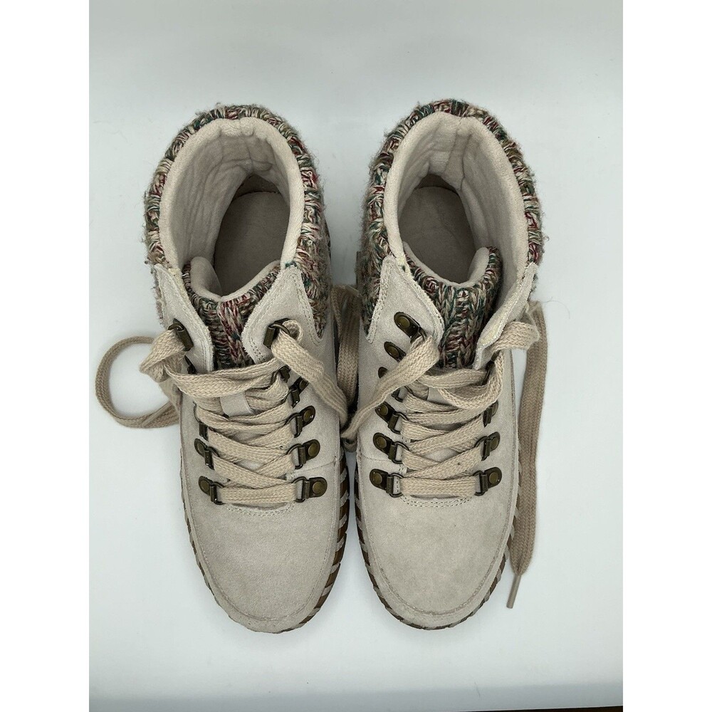 Muk Luks Woman’s Flexi Monticello Ankle High Slip On Boots | Lace Up | Size  6.5